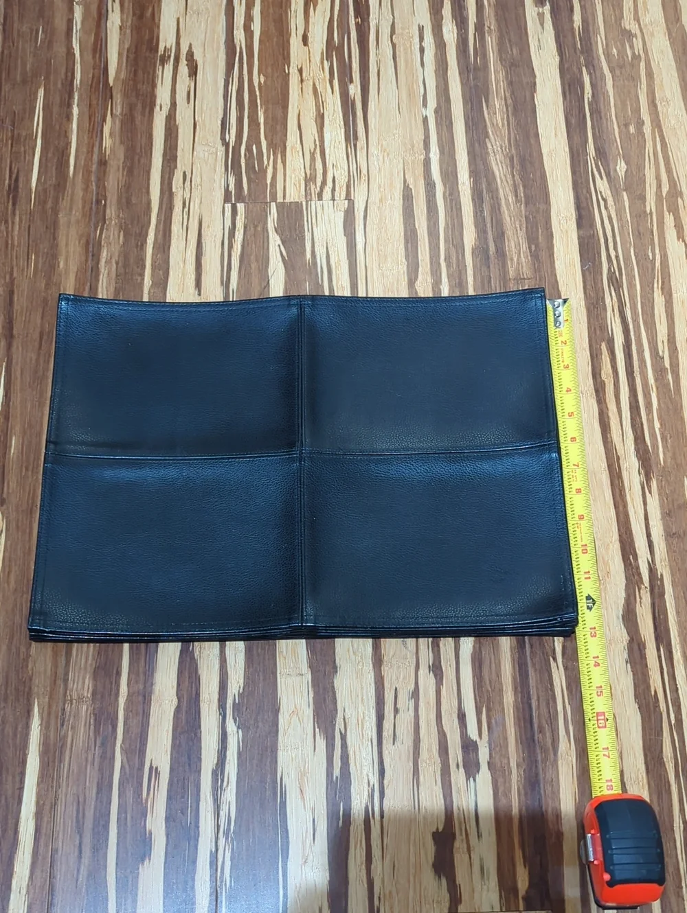 Leather placemats,set of 6 black